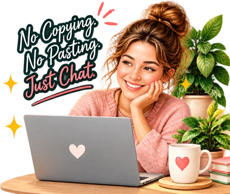 No Copying. No Pasting. Just Chat. - KraftBoutique AI assistant