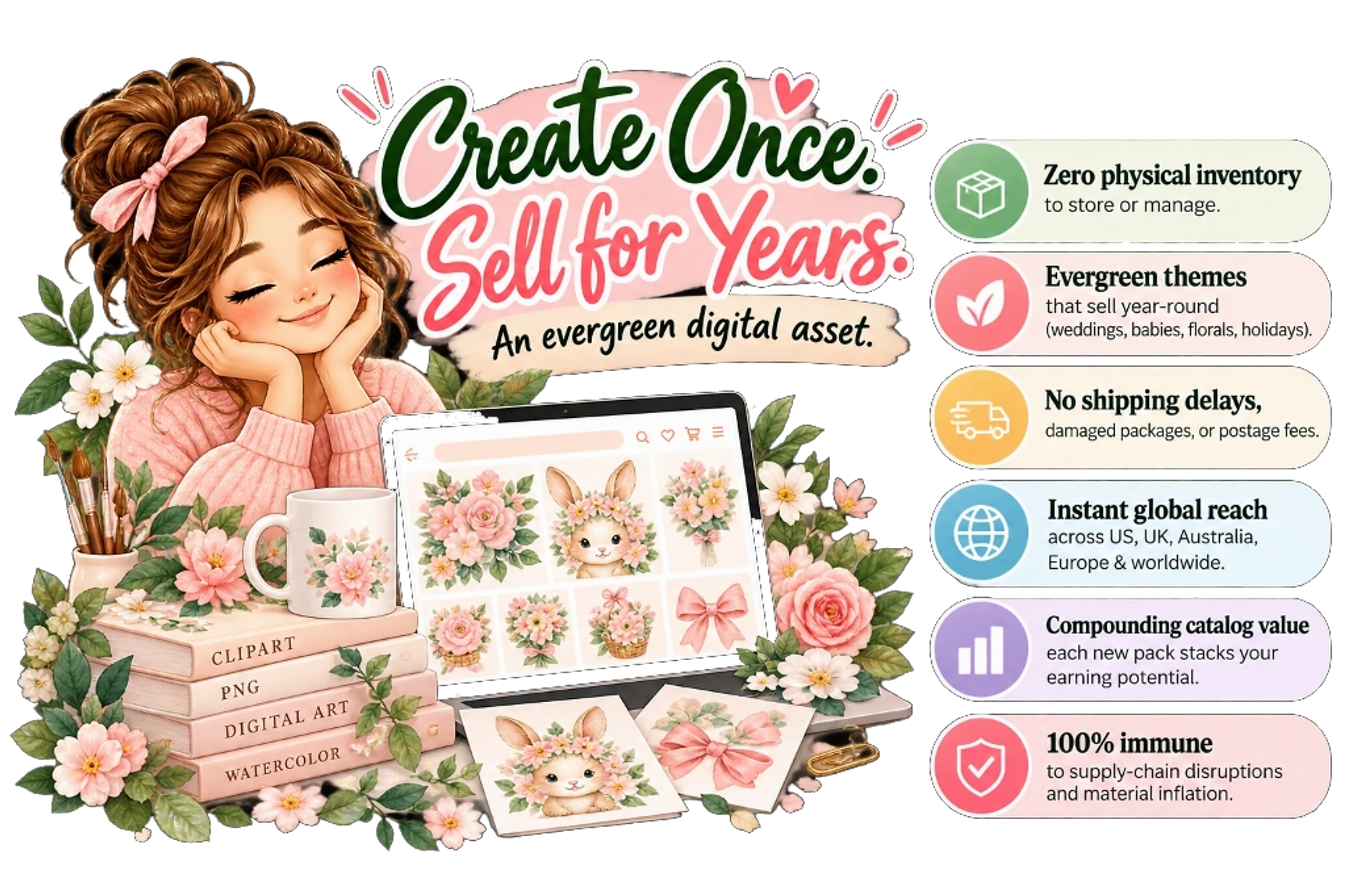 Create Once. Sell for Years.